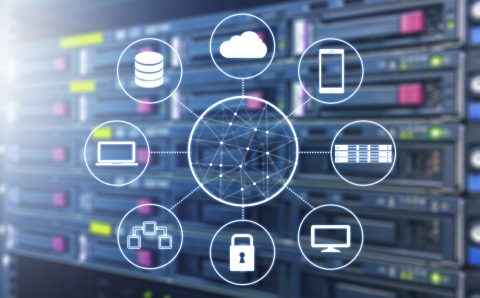 Cloud,Technology,Connected,All,Devices,With,Server,And,Storage,In