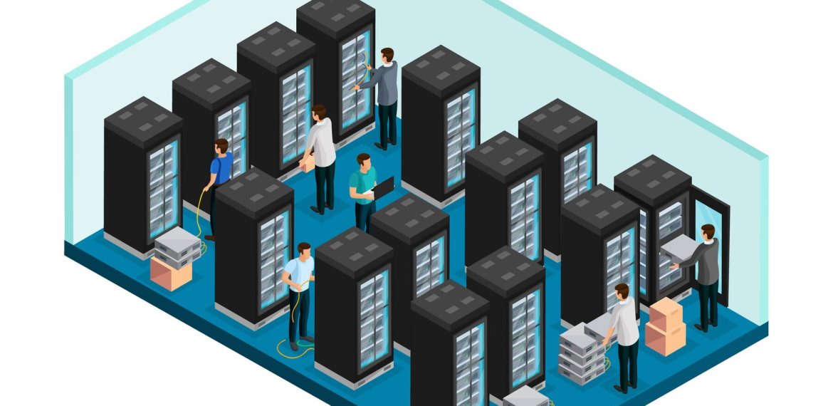 isometric-datacenter-concept-with-engineers-data-security-server-room-equipment-repairing-maintenance-isolated_1284-38952